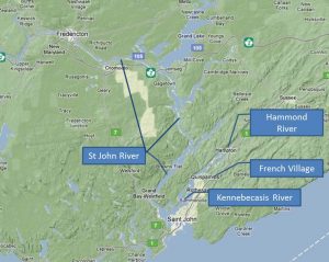 Rivers in the St John NB area