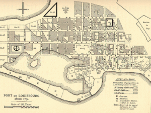 1734 louisbourg plan showing ownership groups