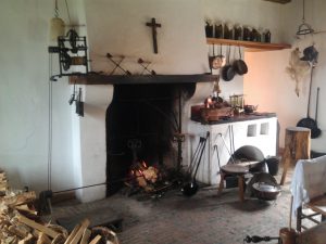 Kitchen hearth in typical home